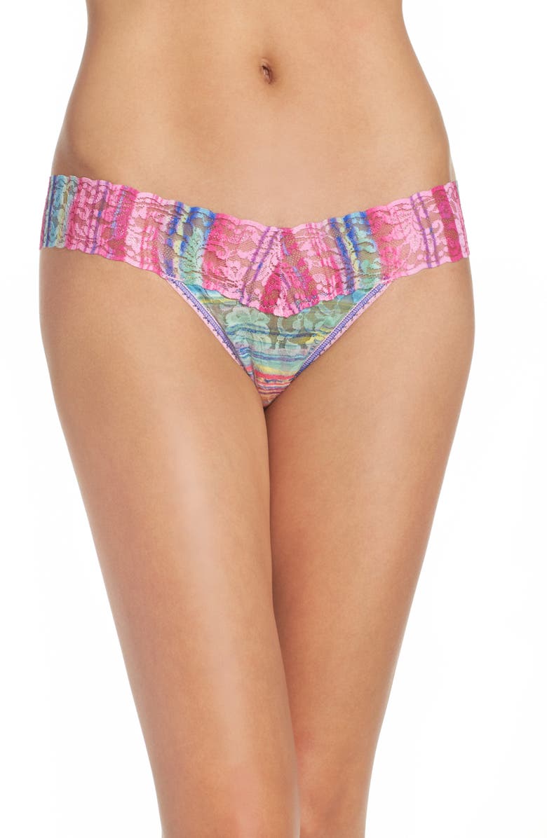 Hanky Panky Sand Art Low Rise Thong, Main, color,