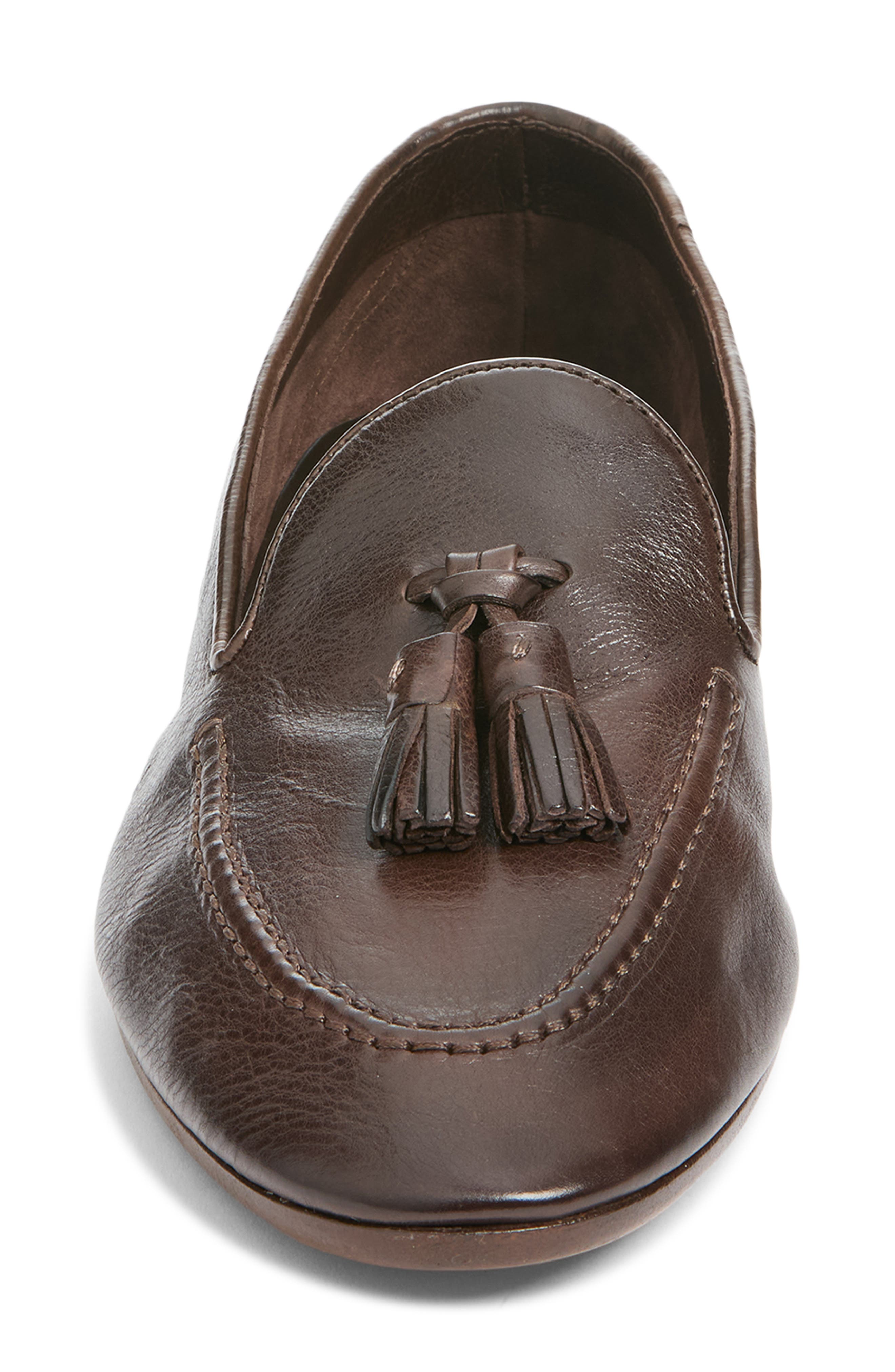 Caden Leather Loafer, Alternate, color, DEEP BROWN
