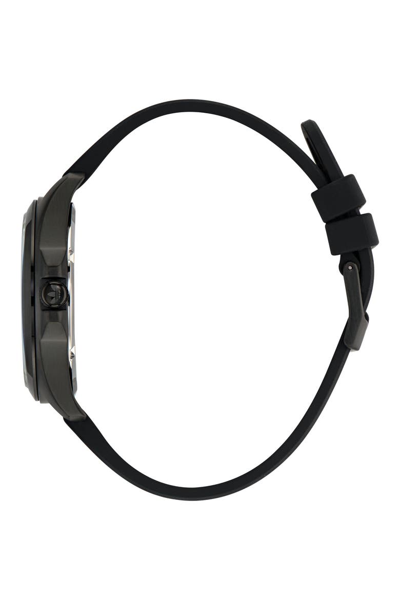 AO Fashion Iconic One Black Silicone Strap Watch, 40mm, Alternate, color, BLACK