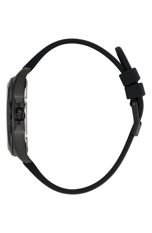 Adidas Originals Adidas Ao Fashion Iconic One Black Silicone Strap Watch, 40mm In Black