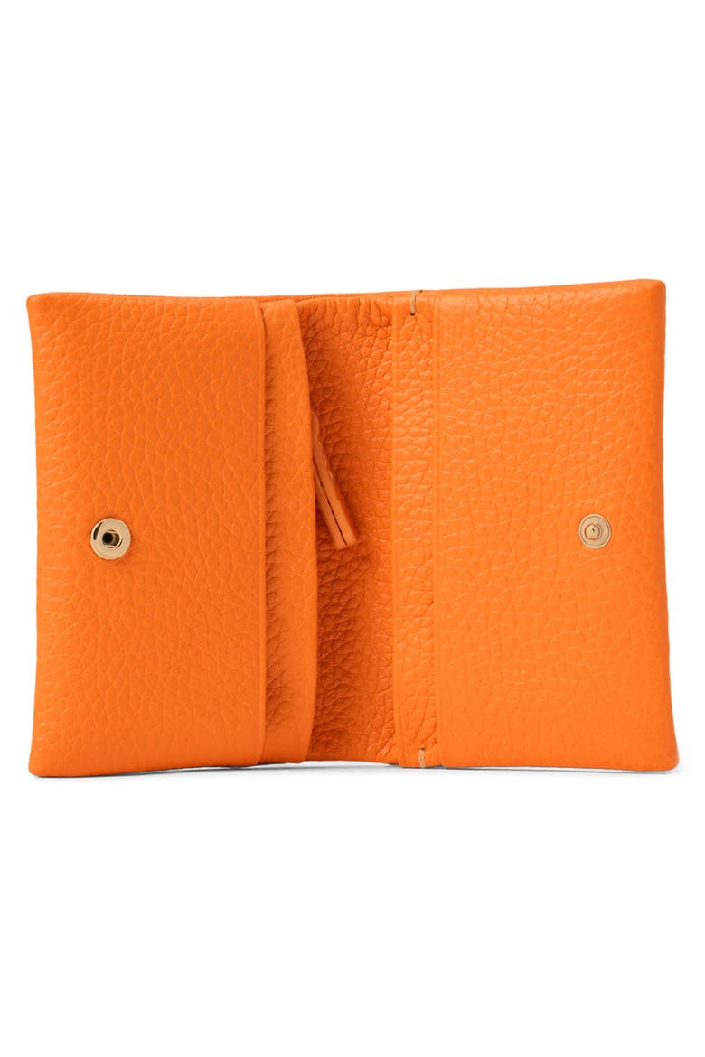 Polo Play Leather Card Case, Alternate, color, ORANGE PEEL