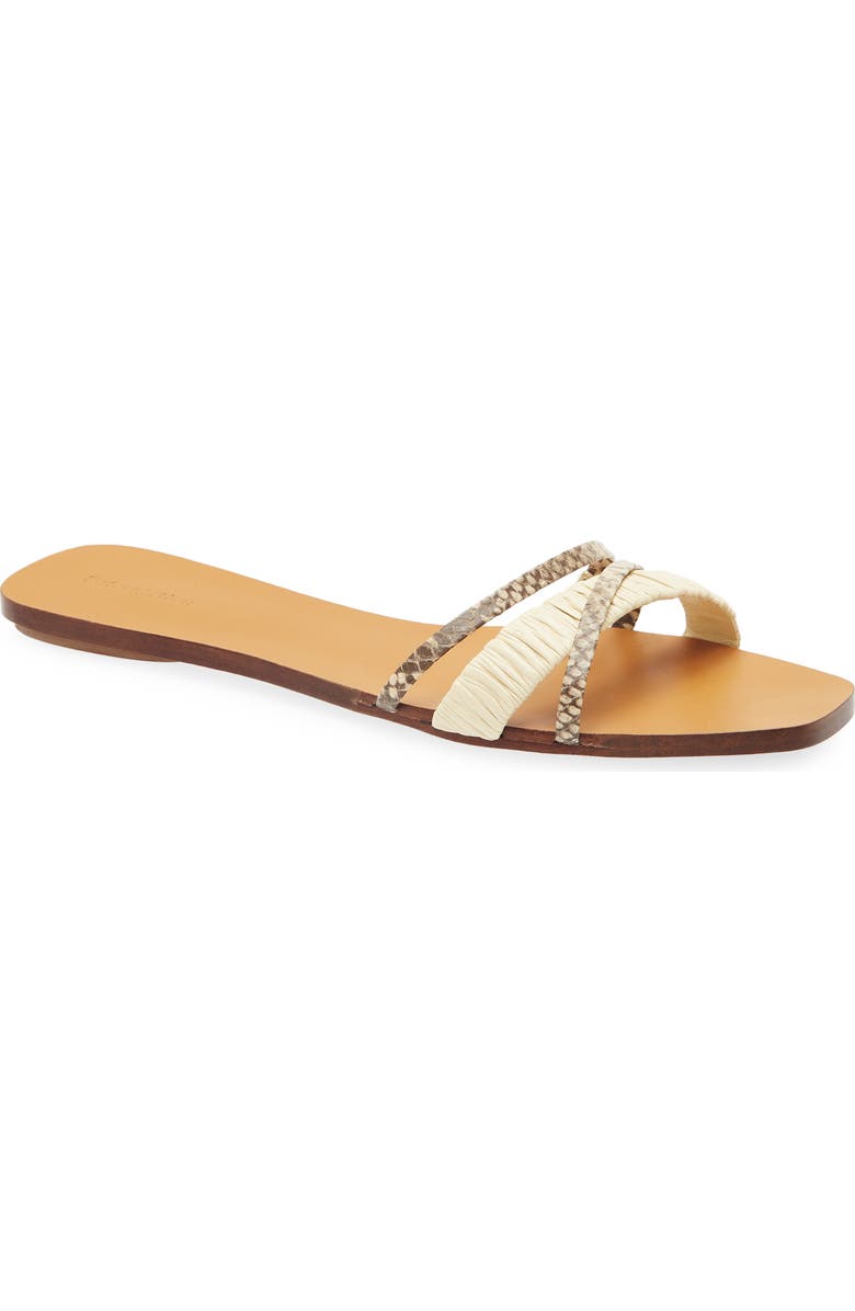 Reformation Katrina Strappy Slide Sandal, Main, color,