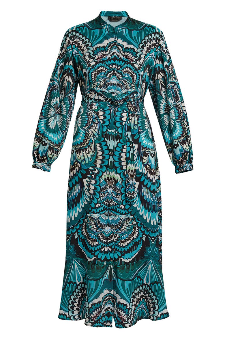 Chemisier Long Sleeve Shirtdress, Alternate, color, OIL