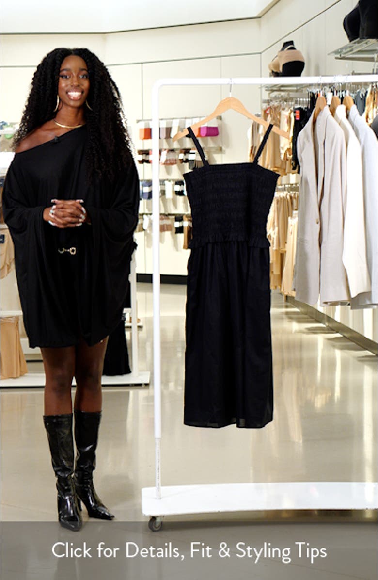 Smocked Midi Dress, sales video thumbnail