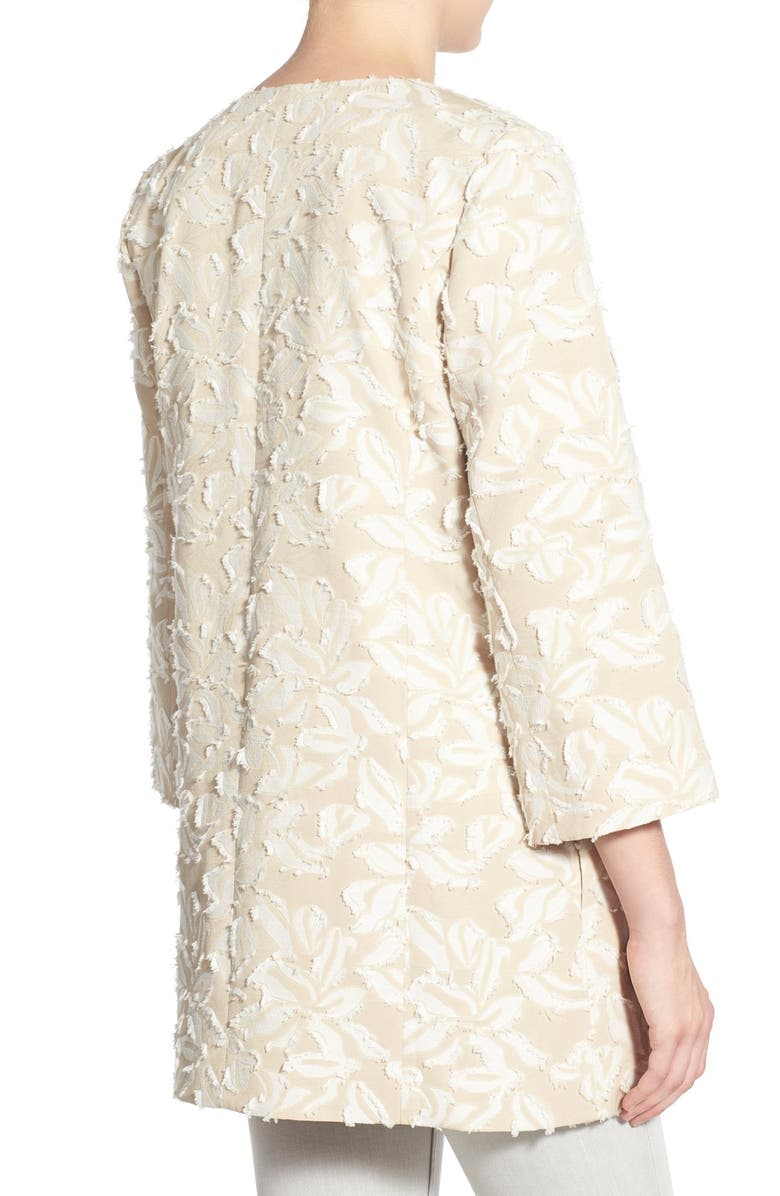 Chelsea28 Textured Floral Collarless Jacket, Alternate, color, 