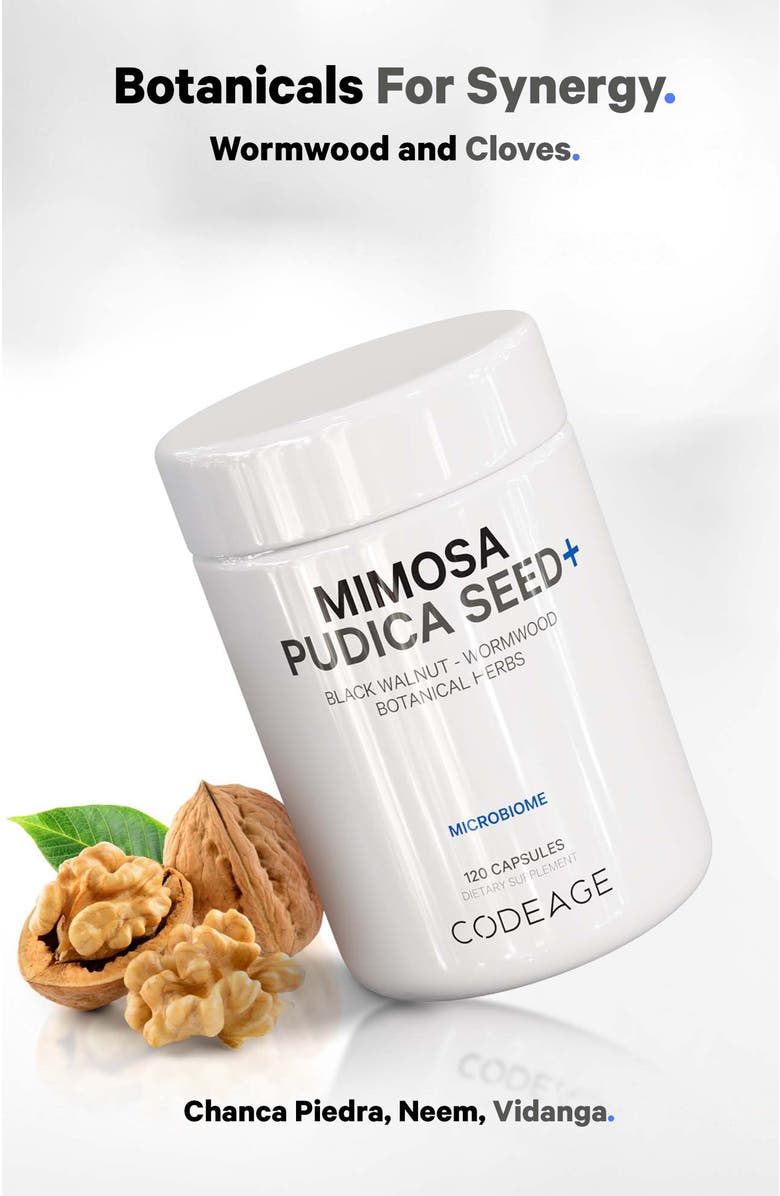 Codeage Organic Mimosa Pudica Seeds Supplement, Alternate, color, White