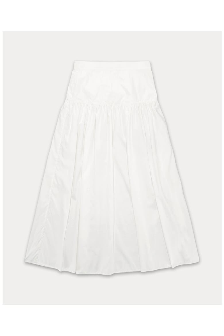 Naomi Poplin Skirt, Main, color, White