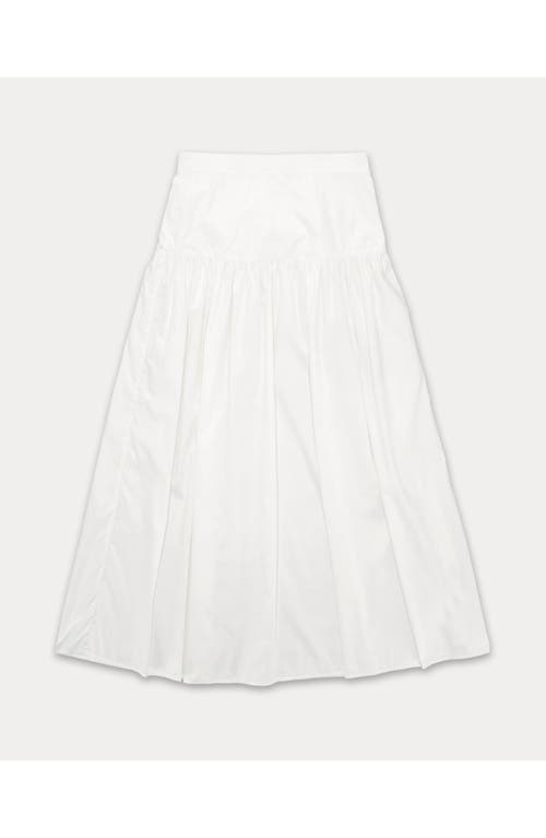 Fortela Naomi Poplin Skirt in White at Nordstrom, Size 44