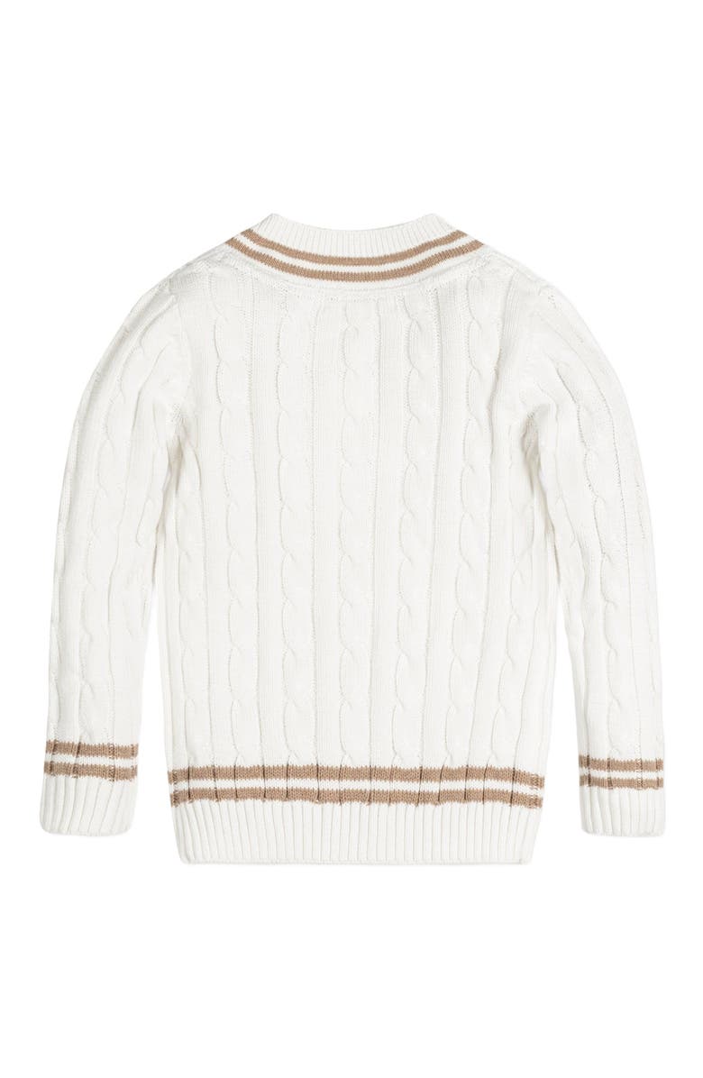 Hope & Henry Boys' Organic V-Neck Cricket Sweater, Kids, Alternate, color, 