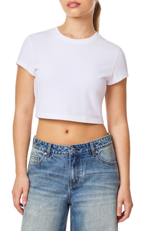 Logo Graphic Cropped T-Shirt