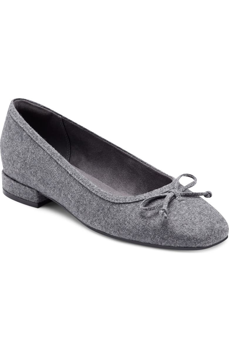 Rockport Sadie Ballet Flat, Main, color, Charcoal Grey Flannel