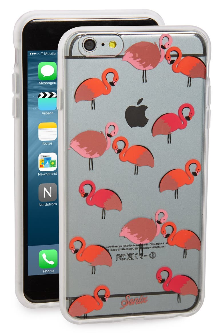 'Flamingo' iPhone 6 Plus & 6s Plus Case, Main, color, CLEAR