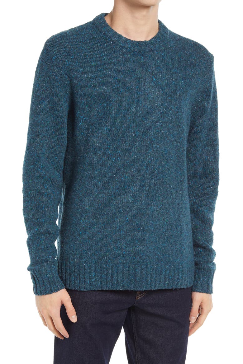 Donegal Crewneck Sweater, Main, color, SEABIRD