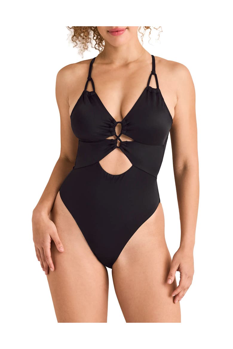 Taryn Swimwear One Piece Swimsuit, Main, color, Black