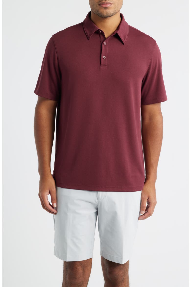 Swing Golf Polo, Main, color, BURGUNDY TANNIN