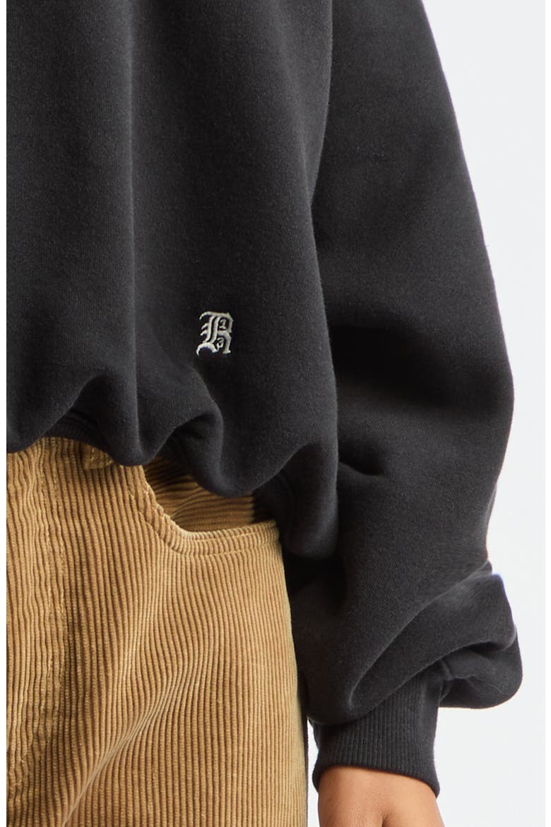 Balloon Crewneck Sweatshirt, Alternate, color, BLACK