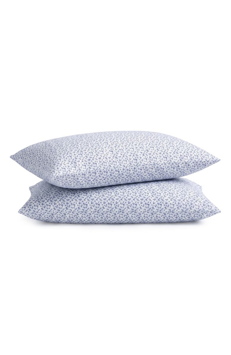 Petite Plume Ditsy Waltz Set of 2 Pillowcases, Main, color, White