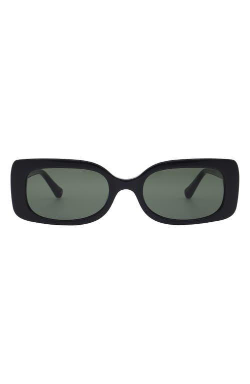 Florence By Mills 52mm Rectangular Sunglasses In Black