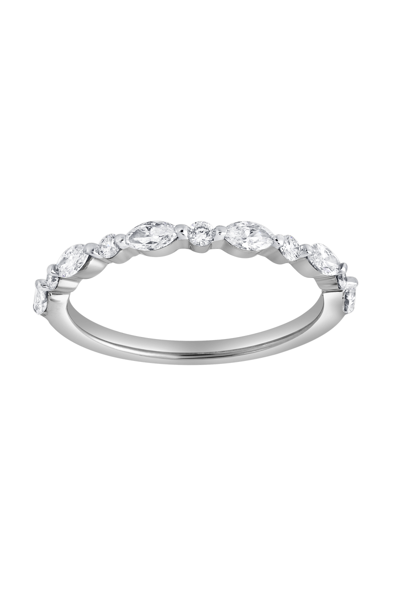 Mariah 0.5 Ct Marquise Lab Grown Diamond Band, Main, color, 14K White Gold
