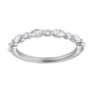 LuvMyJewelry Mariah 0.5 Ct Marquise Lab Grown Diamond Band