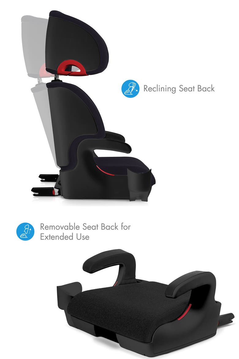 Oobr Convertible High Back/Backless Booster Seat, Alternate, color, RAILROAD ZIIP