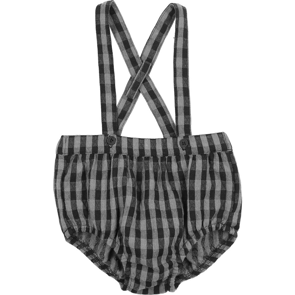 Maniere Manière Plaid Shortalls In Brown