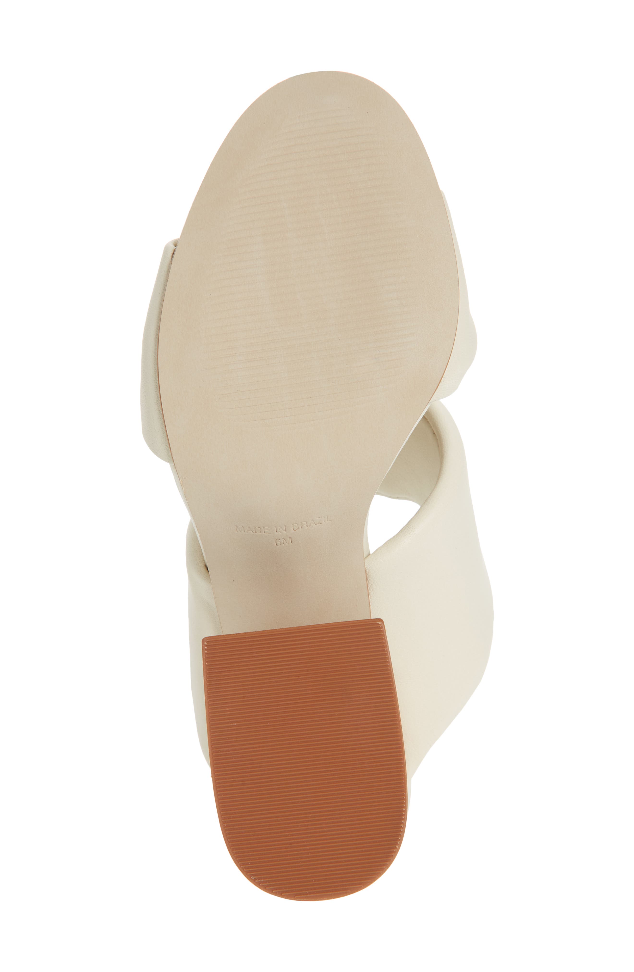 Masterful Block Heel Slide Sandal, Alternate, color, BONE LEATHER