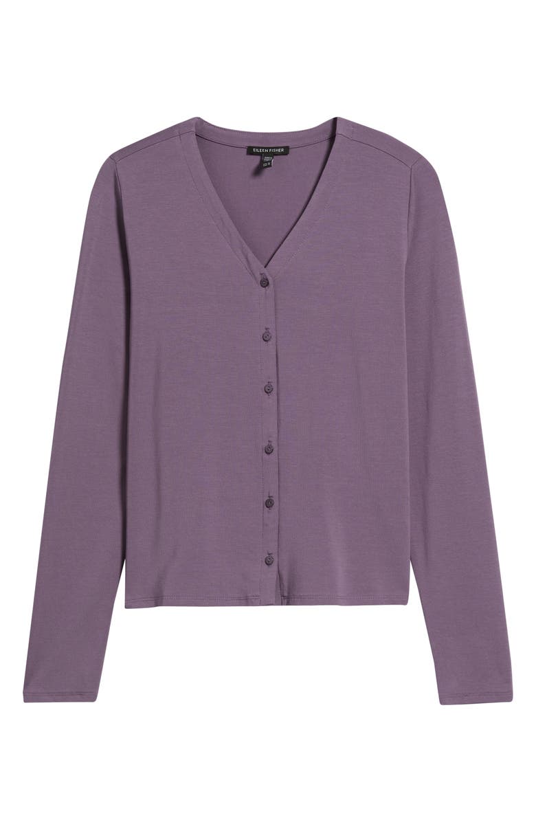 Eileen Fisher Boxy Button-Up Top, Alternate, color, Mulled Grape