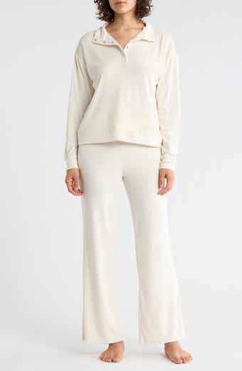 Danskin Ribbed Velour Long Pajamas