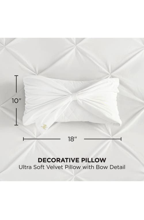 Juicy Couture Velvet Bow Accent Pillow