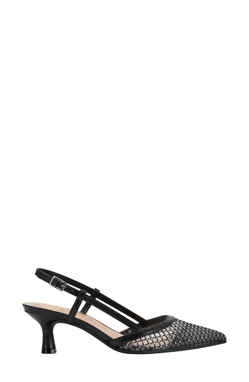 Unisa Rhinestone Mesh Slingback Pump