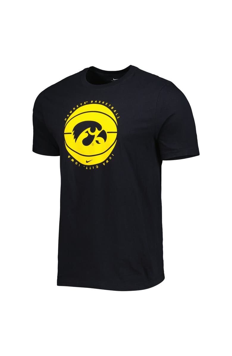 Nike Men's Nike Black Iowa Hawkeyes Basketball Logo T-Shirt, Alternate, color, Black