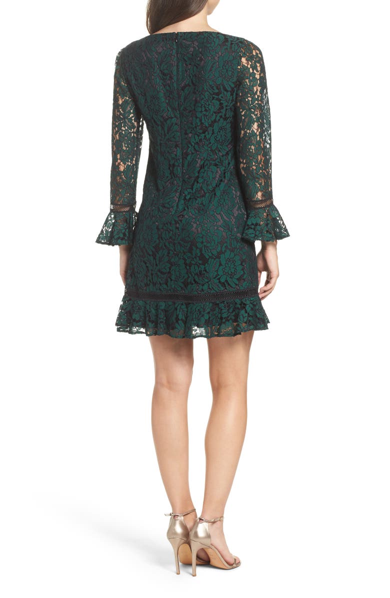 Eliza J BELL SLV LACE SHIFT W RUFFLE, Alternate, color, 