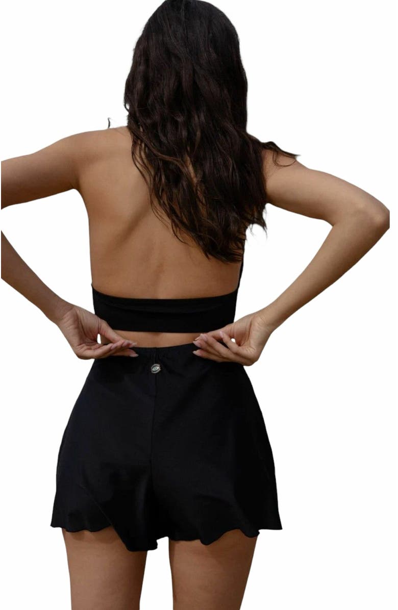 Biliblond Almog Shorts, Alternate, color, Olive Black