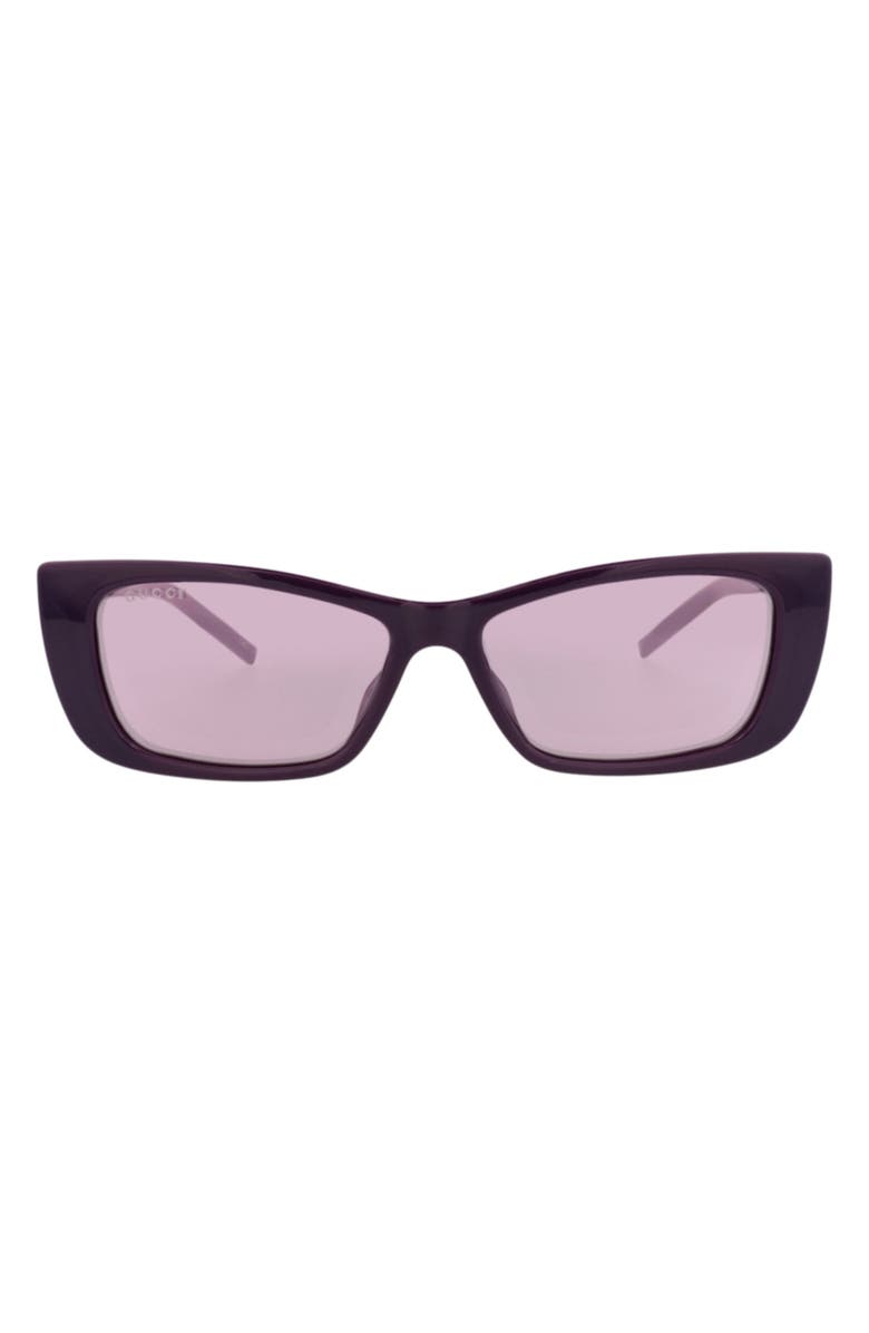 Gucci 53mm Cat Eye Sunglasses, Main, color, Violet Violet Violet