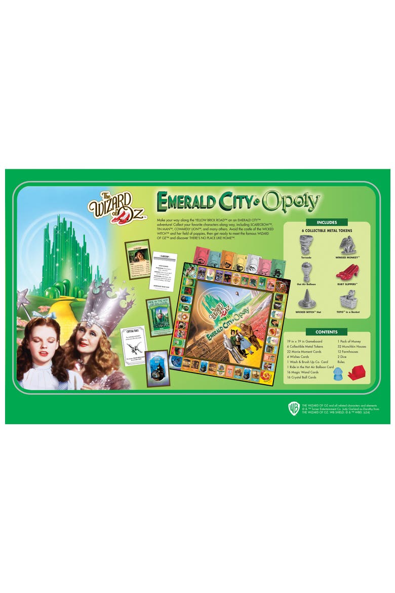 The Wizard of Oz Emerald City Opoly, Alternate, color, Multicolor