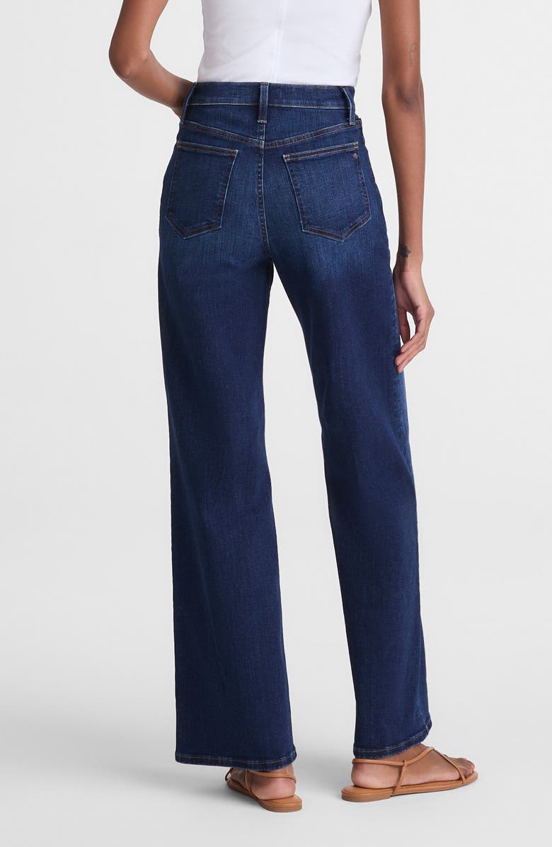 Madewell The Super Stretch Wide Leg Jeans, Alternate, color, Deep Ocean Wash