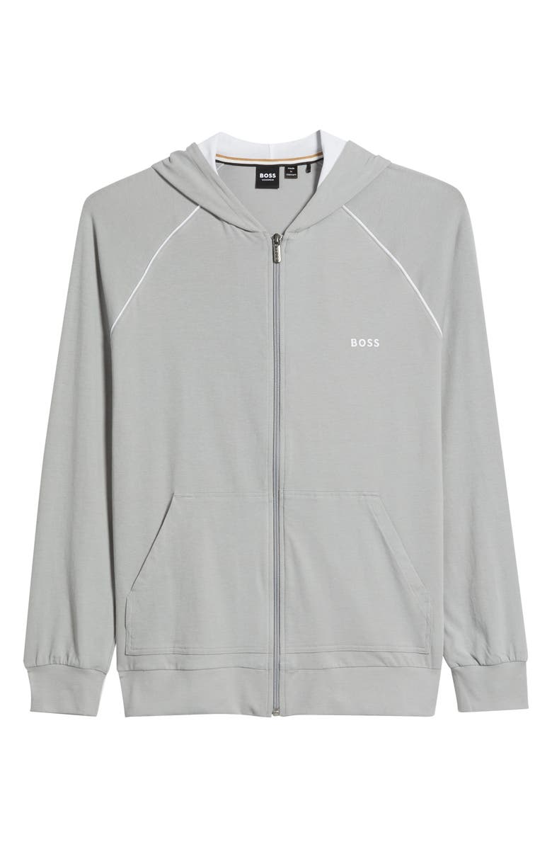 BOSS Mix Match Zip Jacket, Alternate, color, Light/ Pastel Grey