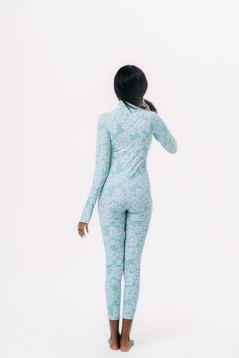 Women's Full-Body One-Piece Swimsuit - UPF 50+, Alternate, color, Soft Mint Aqua