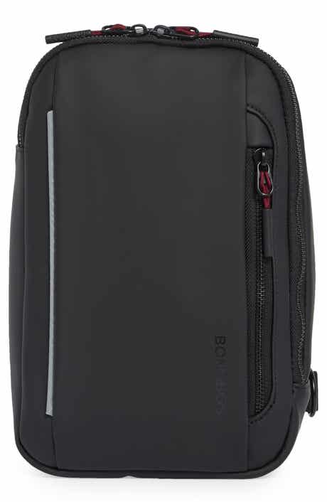 Rubberized Side Zipper Crossbody Bag