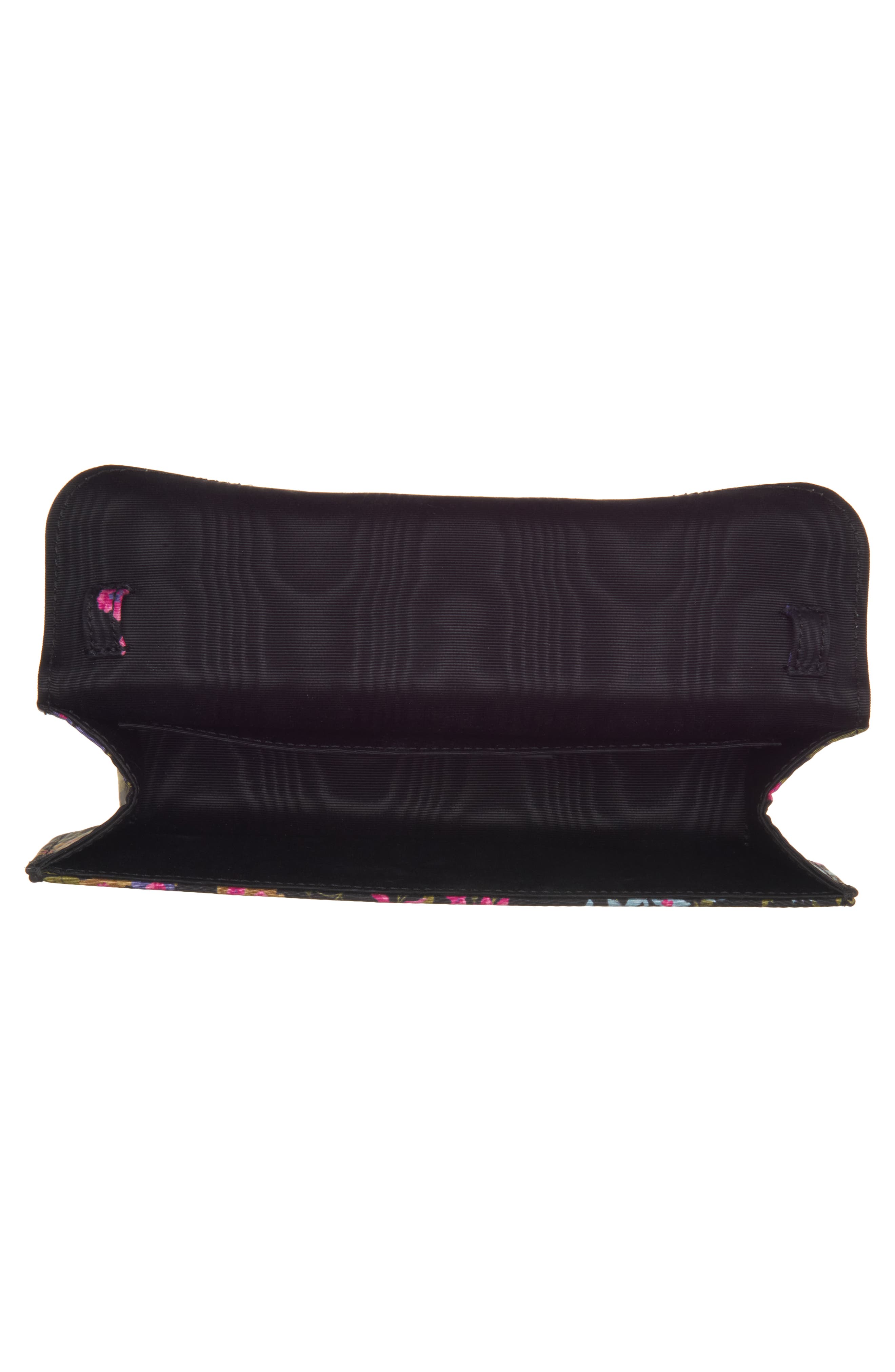 Valentino Garavani Locò Jewel Floral Moiré Clutch, Alternate, color, 