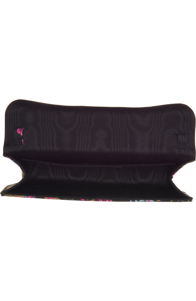Valentino Garavani Locò Jewel Floral Moiré Clutch, Alternate, color,