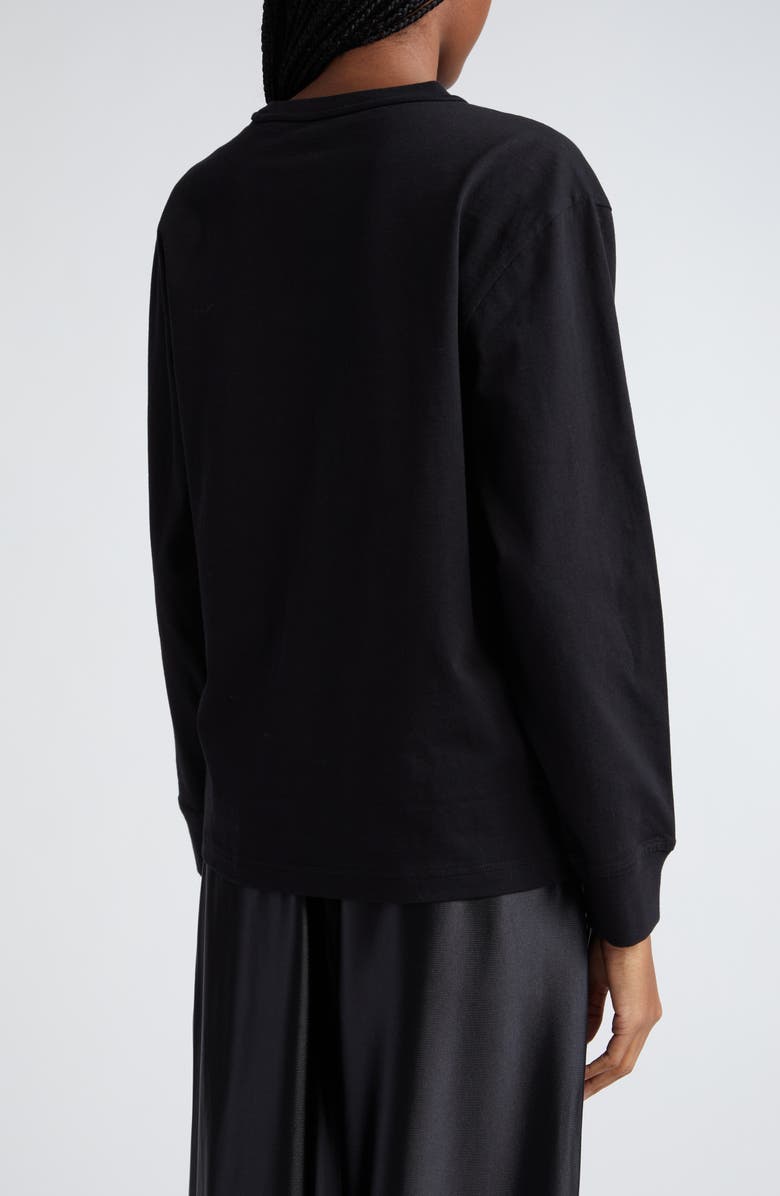 Alexander Wang Essential Puff Logo Cotton Jersey Crewneck T-Shirt, Alternate, color,