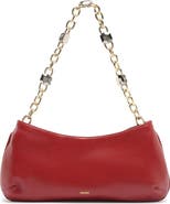 Arezzo Small Luna Baguette Leather Shoulder Bag
