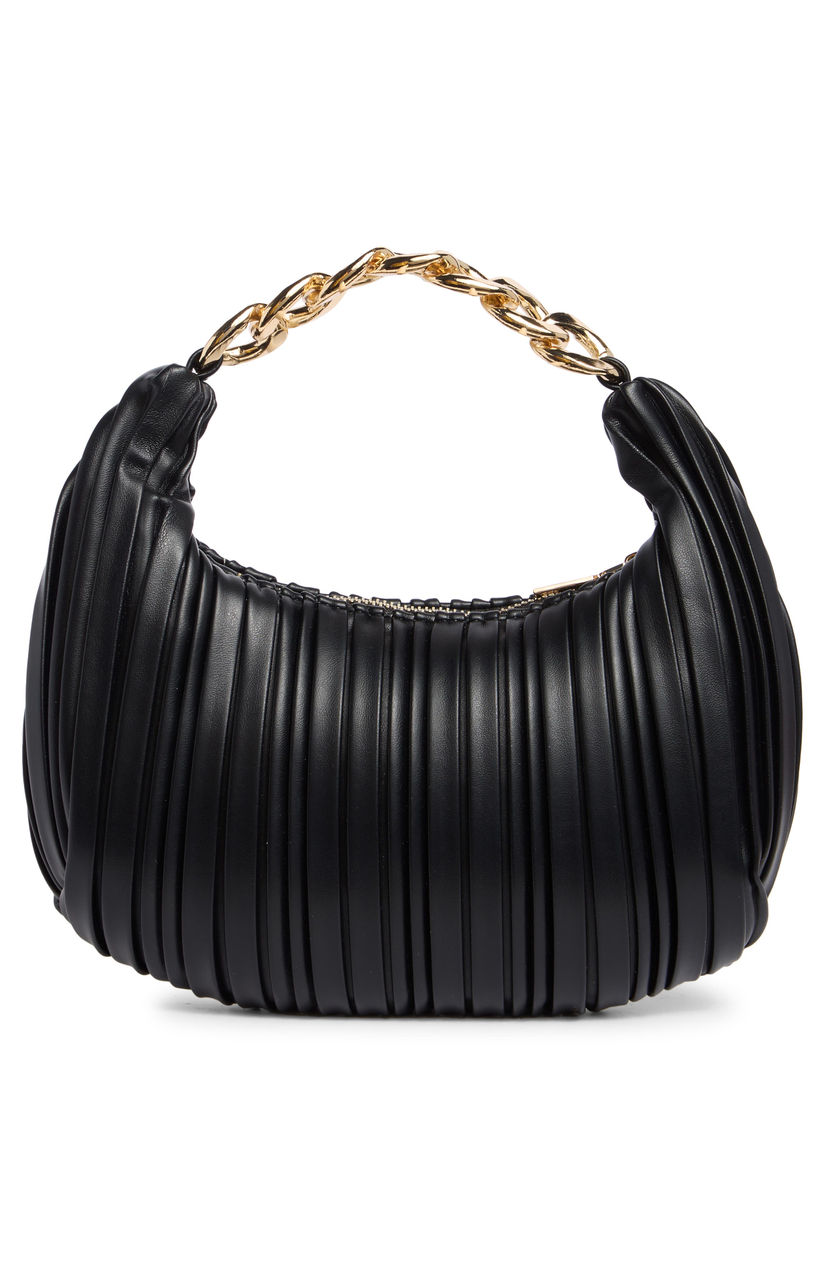 URBAN EXPRESSIONS HANDBAGS Pleated Chain Shoulder Bag, Alternate, color, 