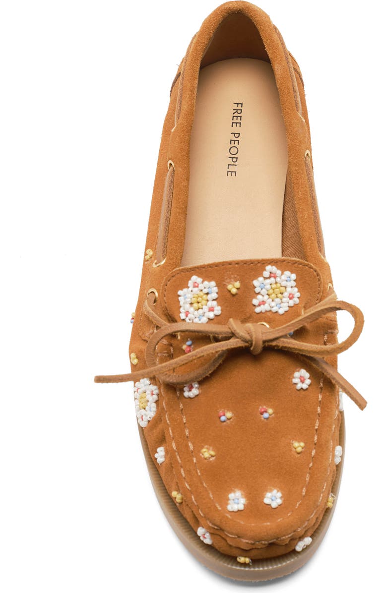 Free People Sandy Beaded Boat Shoe, Alternate, color,