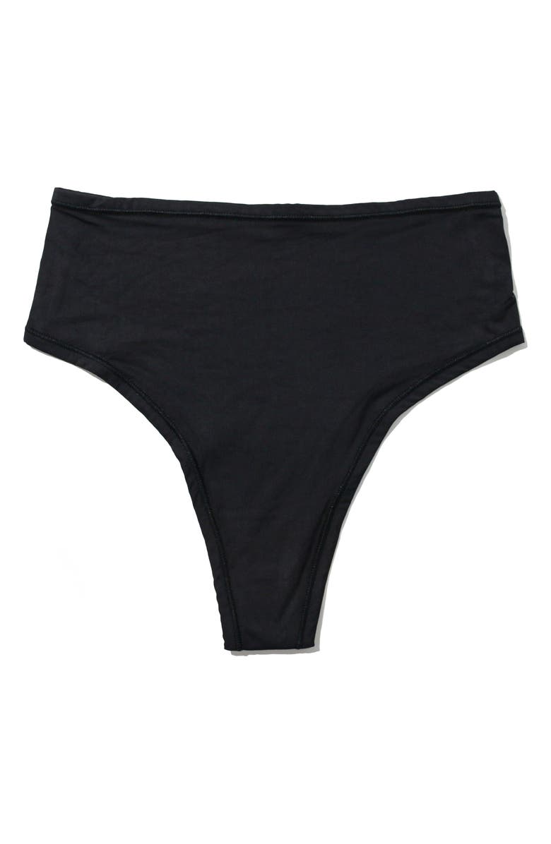 Hanky Panky YourFit<sup>™</sup> High Waist Thong, Alternate, color, Black