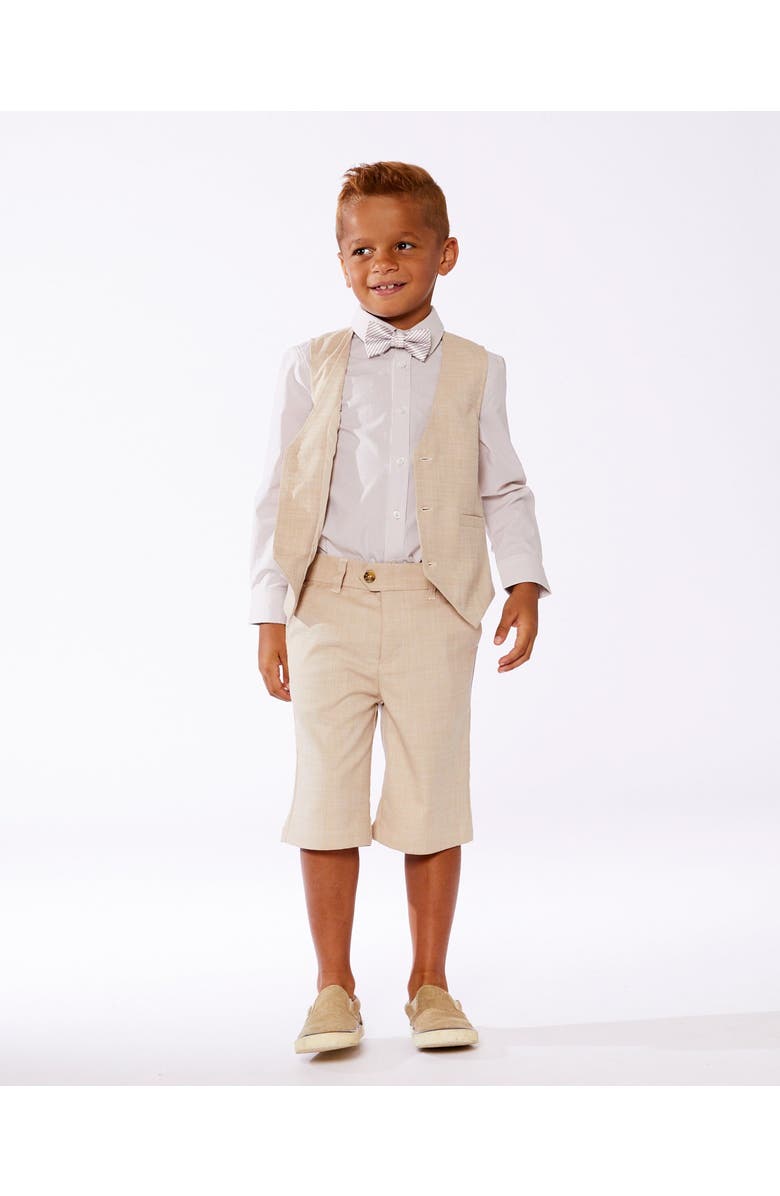 Deux par Deux Little Boy's Long Sleeve Button Down Shirt White, Alternate, color, White