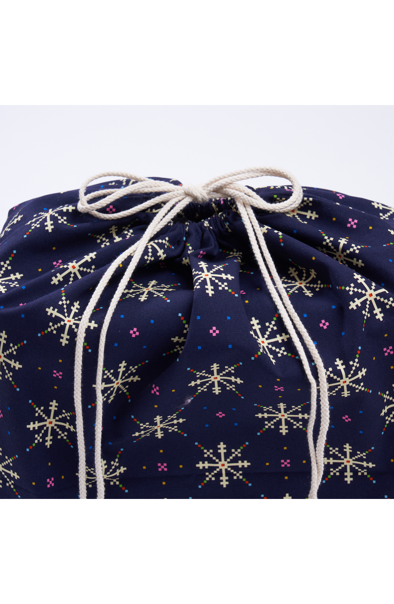 Wrappr Giftwrap Fabric Gift Bag by Kelsey Weigl | 22", Cotton, Alternate, color, Black