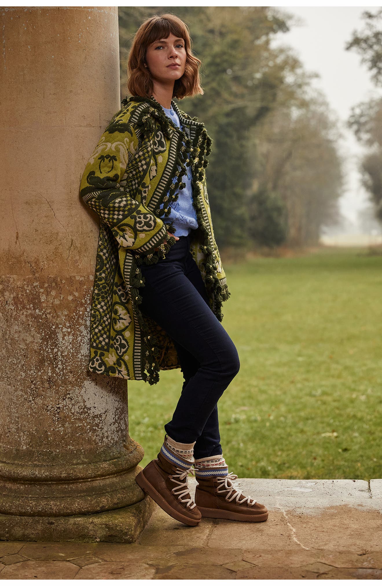 Penelope Chilvers Cosmos Wool Lined Bootie, Alternate, color, Brown